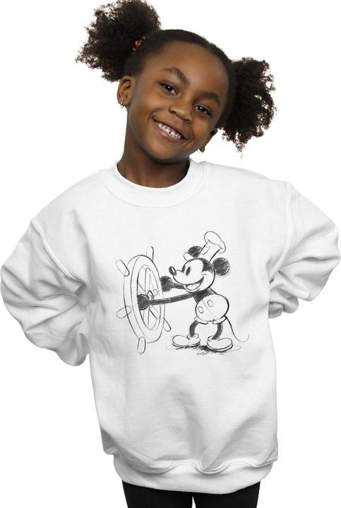 Immagine prodotto Disney Mickey Mouse Steamboat Sketch Felpa Ragazze (152, 158)