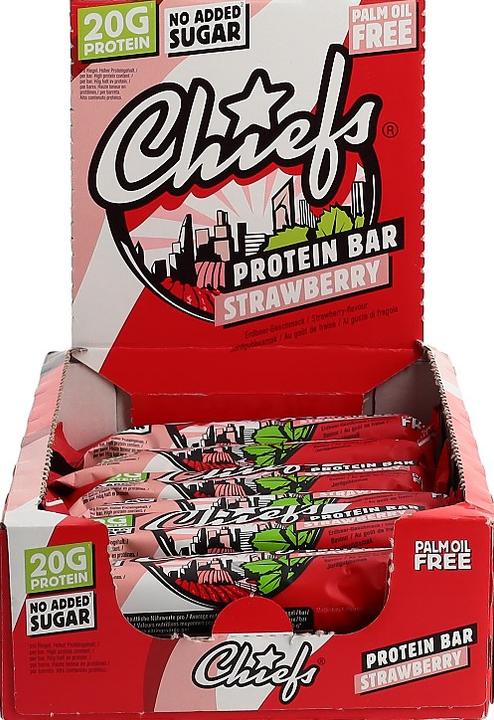 Immagine prodotto Chiefs Protein Bar (Fragola, 12 pz., 660 g)