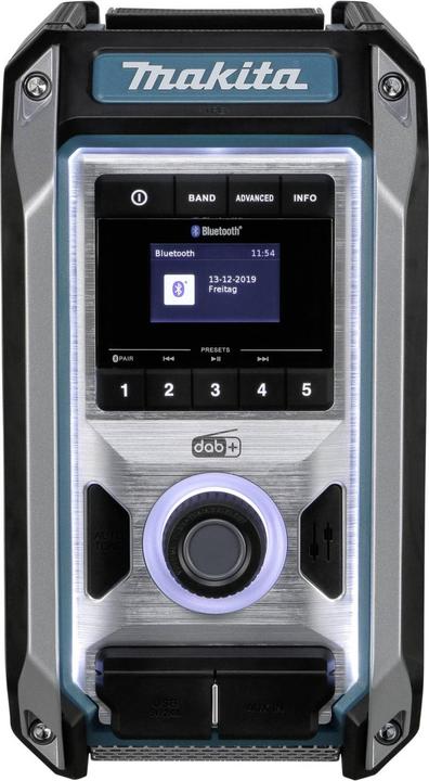 Image du produit Makita DMR115 avec DAB, DAB+ et Bluetooth (DAB+ DAB, Bluetooth)