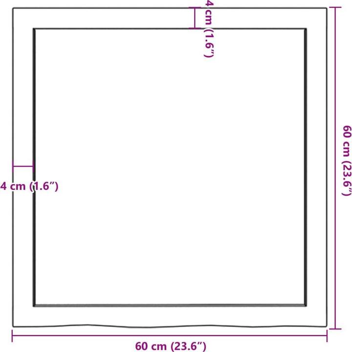 Actual product image VidaXL Emerald (60 x 6 x 60 cm)