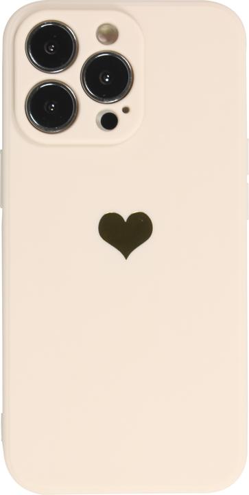 Actual product image PhoneLook Cover Silicone Mat Heart gold (Apple iPhone 13 Pro Max)