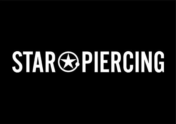 Star Piercing Aufkleber quer 50x75 mm (Outdoor) (Kunststoff)