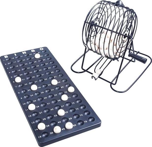 Actual product image Natural games Bingo with metal basket (German)