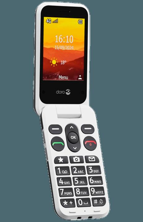 Produktbild Doro Leva L30, Clamshell, Single SIM, 7,11 cm (2,8"), 2 MP, 1150 mAh, Schwarz, Weiss (2.80", 2 Mpx, 4G)