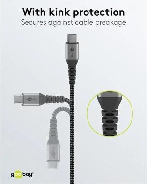 Image du produit Goobay USB A – USB C (1 m, USB 2.0, 60 W)