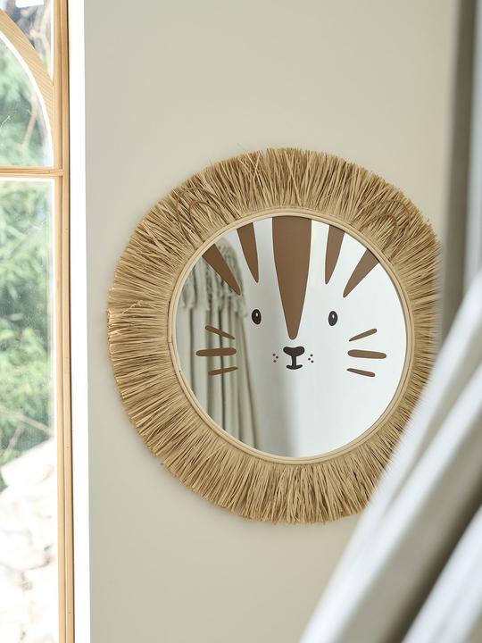 Immagine prodotto Vertbaudet Specchio XL per camera dei bambini LÖWE in rafia naturale e rattan