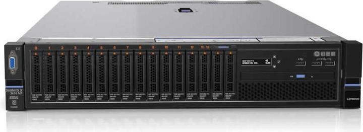 Actual product image Lenovo TopSeller x3650M5 Xeon 8C E5-2620v4 2.1G (Intel Xeon E5-2620 v4, 16 GB, Rack Server)