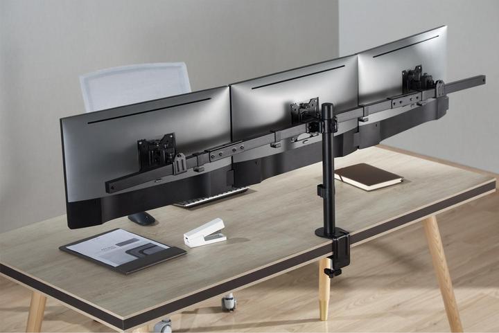 Image du produit InLine Support de table, pour 3x écran LCD/LED jusqu'à 81cm (32"), max. 7kg, noir (Tables, 32")