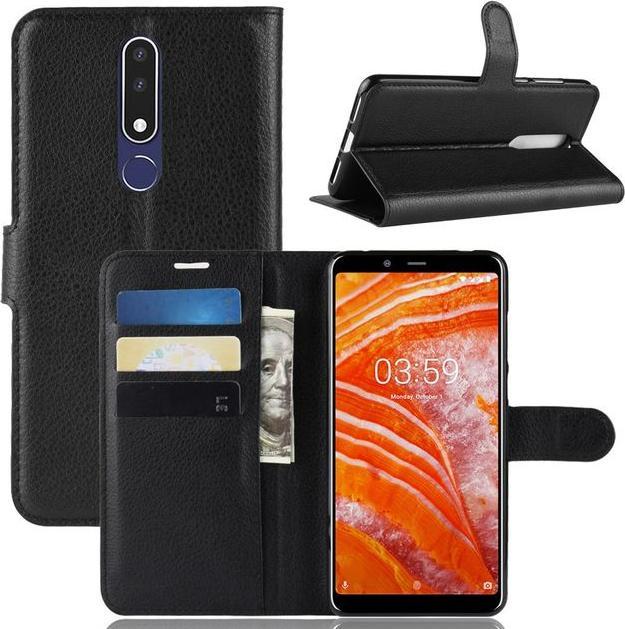Immagine prodotto MU Classic Serie di copertine per libri in pelle Litchi (Nokia 3.1 Plus)
