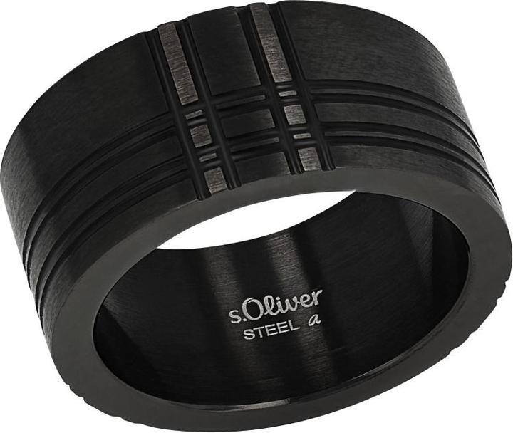 Produktbild S.Oliver Ringe für Herren, Edelstahl (64, 900 Platin)