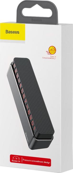 Actual product image Baseus Moonlight Box Series Temporary Parking Number Plate Dark gray