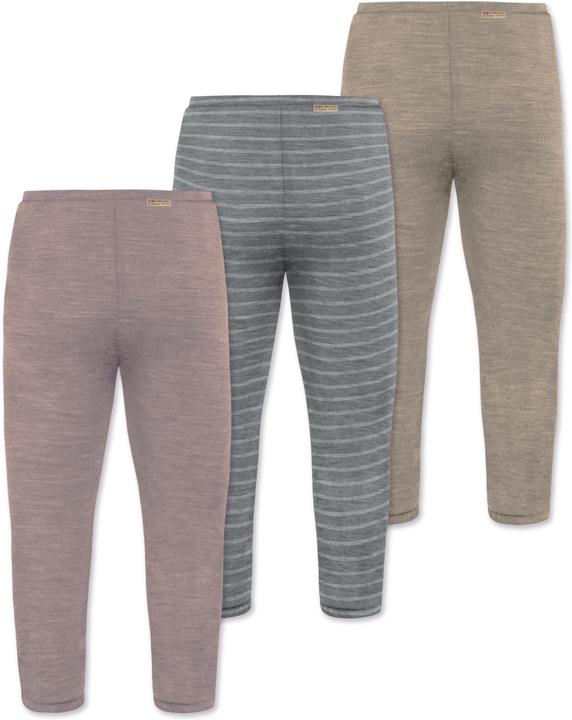 Immagine prodotto Normani Confezione da 3 pantaloni baby merino con piedini - 9543 (68)