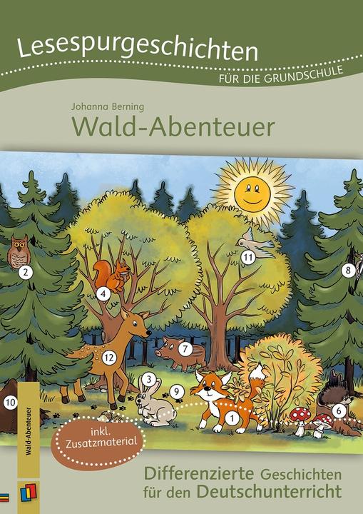 Immagine prodotto Lesespurgeschichten für die Grundschule - Wald-Abenteuer (Tedesco, Johanna Berning, 2022)