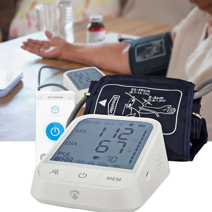 Actual product image Nedis SmartLife Blood Pressure Monitor | Arm | Bluetooth | LCD Display | 22 - 42 cm | Display of (Blood pressure monitor upper arm)