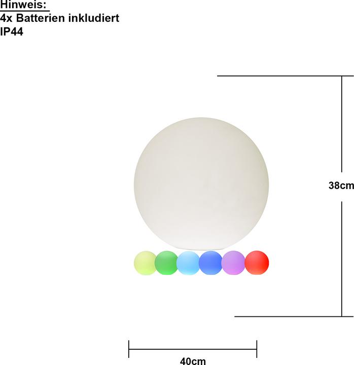 Immagine prodotto Star Trading Twilight a sfera LED (IP44)