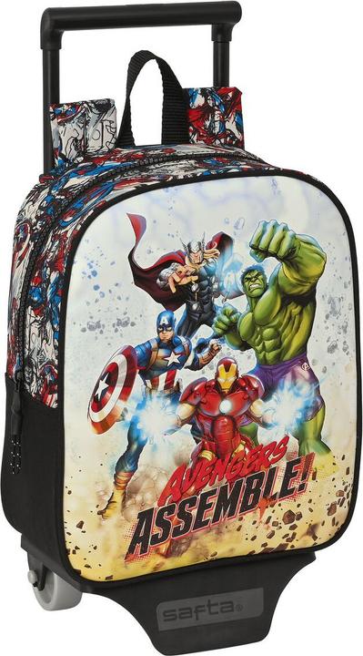 Schulrucksack mit Rädern The Avengers Forever Bunt 22 x 27 x 10 cm