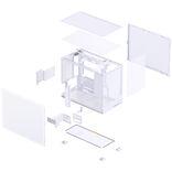 Actual product image Jonsbo D32 PRO Mesh PC-Gehäuse, Mini-Gehäuse, mATX - weiss (Mini-ATX)