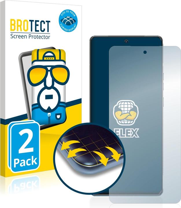 Actual product image BROTECT Full-Cover Protector (2 Piece, Motorola Edge 40 Pro)