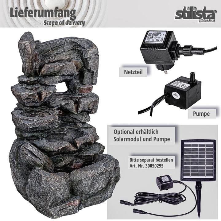 Produktbild Stilista Gartenbrunnen Steine