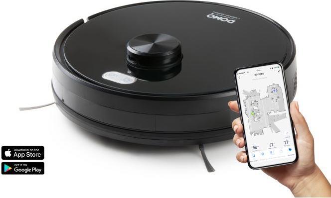 Produktbild Domo DO7298S Saug-und Wischroboter Schwarz App gesteuert, Fernbedienbar, mit Wis (Saugwischroboter)