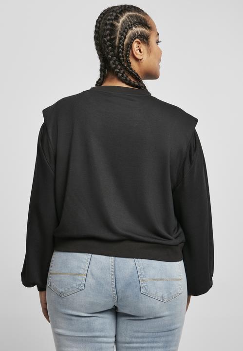 Actual product image Urban Classics Ladies Padded Shoulder Modal Terry Crewneck (XXL)