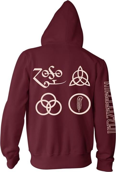 Produktbild Led Zeppelin Symbols (Zipper-Hoodie) (M)