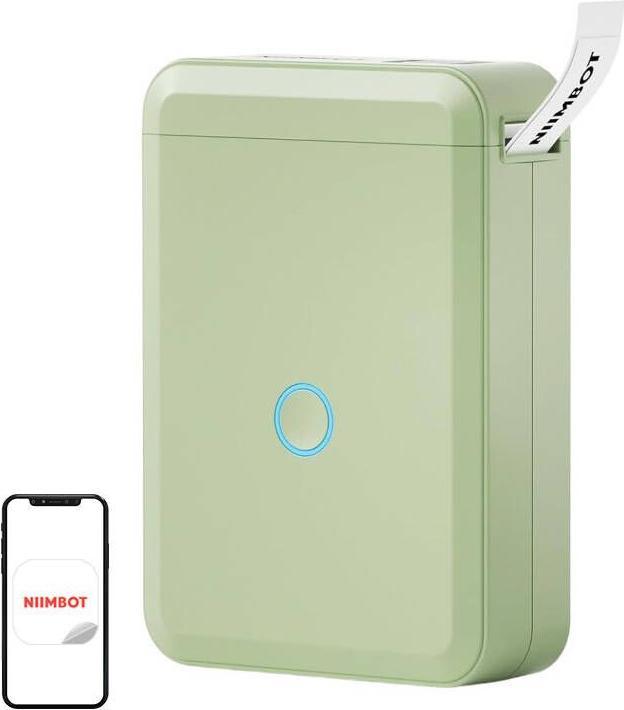 Actual product image Niimbot D110 wireless label printer (green)