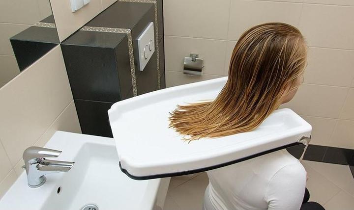 Actual product image Sundo Plastic hair washing tray (Wash / Care)