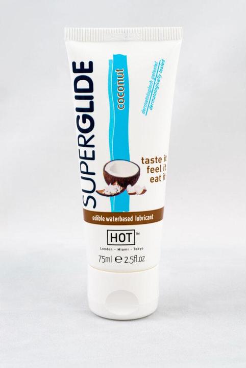 Actual product image HOT Superglide edible lubricant waterbased coconut 75 ml (75 ml)