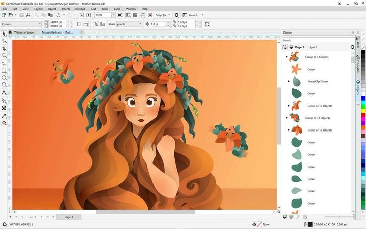 Actual product image Corel CorelDRAW Essentials 2024 (1 User, 1 Devices/Users, unlimited)