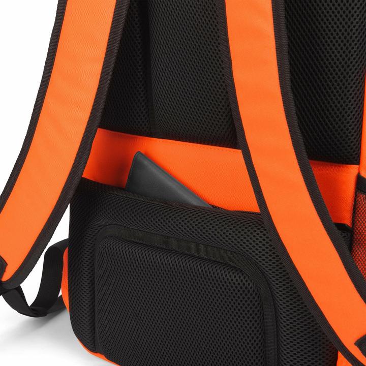 Actual product image Dicota Backpack HI-VIS Base 24 litre orange (24 l)