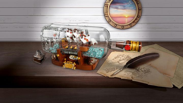 Actual product image LEGO Schiff in der Flasche (92177, LEGO Ideas)