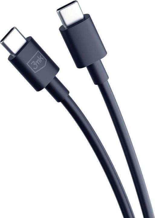 Produktbild 3MK Hyper Charger PD 45W ład. sieć. czarna/black + 2x USB-C Cables (45 W)