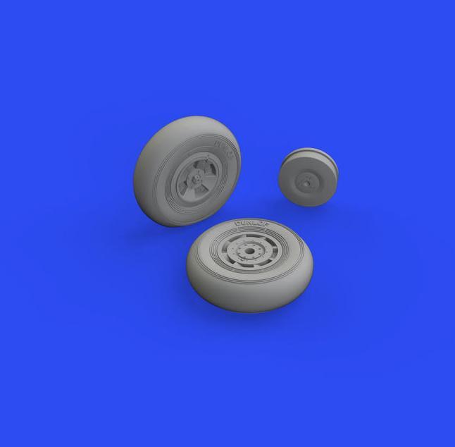 Produktbild Eduard Tempest Mk.II wheels 1/48 for /SPECIAL HOBBY