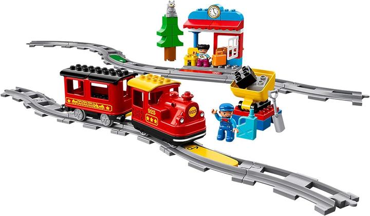 Image du produit LEGO Lot de 2 rails de chemin de fer + train à vapeur (10882)