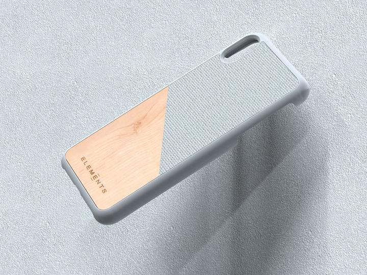 Immagine prodotto Nordic Elements Original Helium - Custodia per Iphone Xs Max con vero legno d'acero (grigio chiaro) (Apple iPhone XS Max)