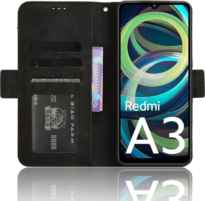 Produktbild Cover-Discount Xiaomi Redmi A3 - Etui viele Kartenfächer (Xiaomi Redmi A3)
