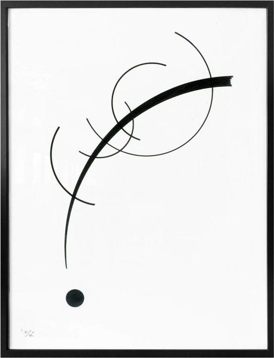 Actual product image Trenddeko Kandinsky - Curve to the point (40 x 50 cm)