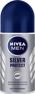 NIVEA Men Silver Protect Antiperspirant In Bullet Antibacterial Protection (Roll-on, 50 ml)