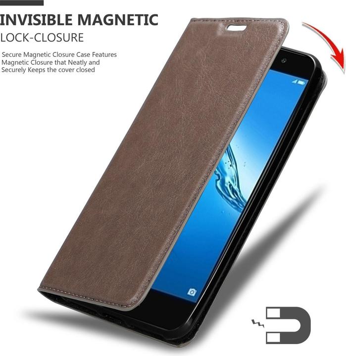 Image du produit Cadorabo Book Invis. Étui magnétique (Huawei Y7 Prime (2017))