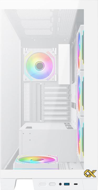 Immagine prodotto Xigmatek Boitier Moyen Tour ATX Endorphin Ultra RGB avec panneaux vitrés (Blanc)