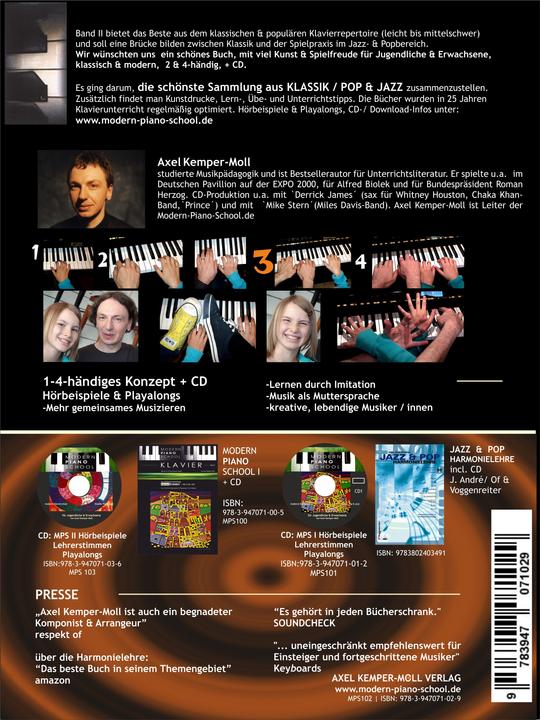 Image du produit Modern Piano School 2 / Klavierschule (Allemand, Lenka Duranova, Gisela Dittrich, Axel Kemper-Moll, 2017)