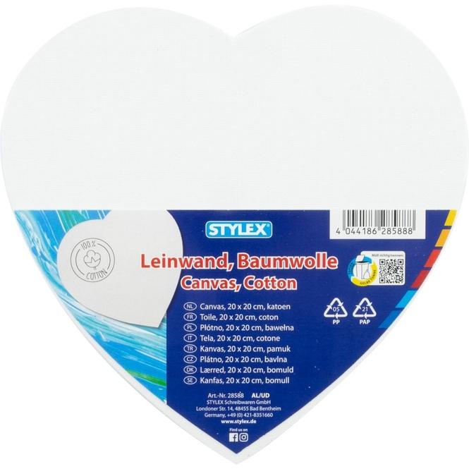Actual product image Stylex Canvas heart 20x20cm 28588 (20 x 20 cm)