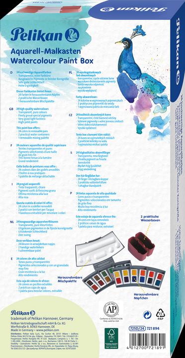 Produktbild Pelikan Aquarellkasten, 24 Farben (Assortiert)
