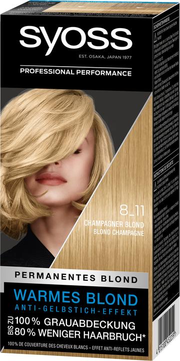 Actual product image Syoss Hair Coloring 8-11 Champagne Blonde (Champagne Blonde)