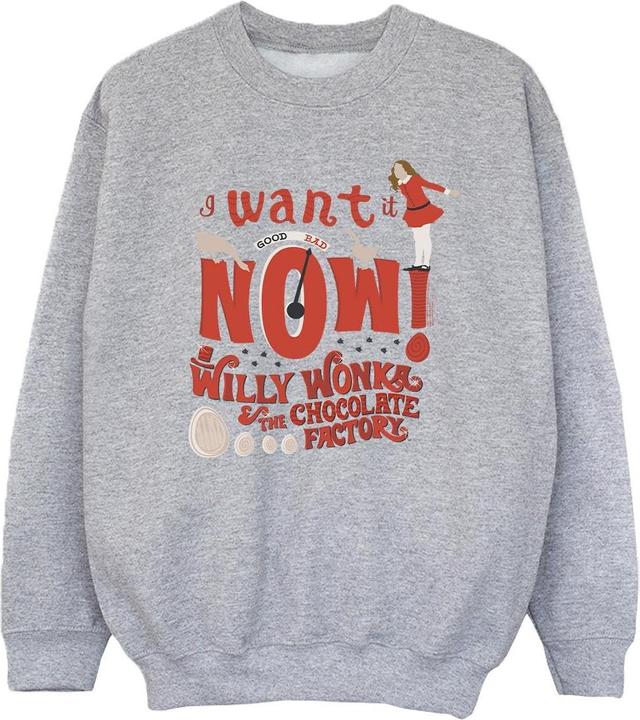 Produktbild Willy Wonka & the Chocolate Factory Verruca Salt I Want It Now Sweatshirt Mädchen (140, 146)