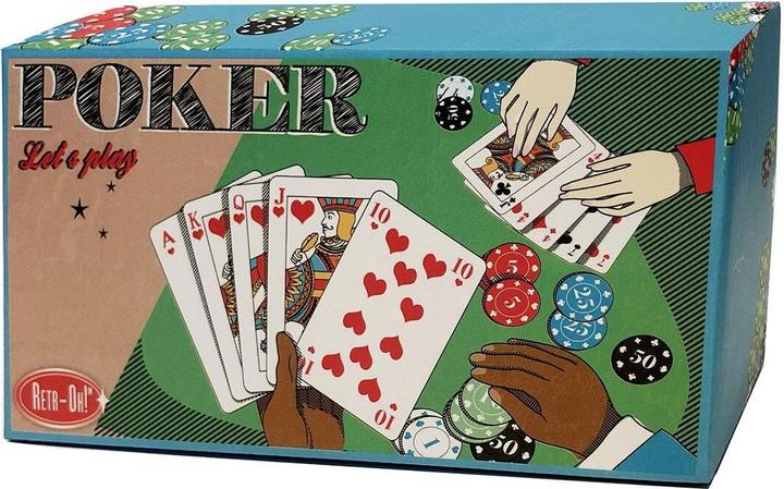 Immagine prodotto Retr-Oh Set da poker (Inglese, Francese, Tedesco, Italiano, Spagnolo, Olandese)