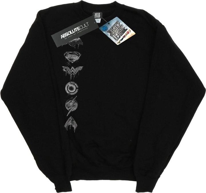 Justice League Movie Sprayed Emblems Sweatshirt Jungen