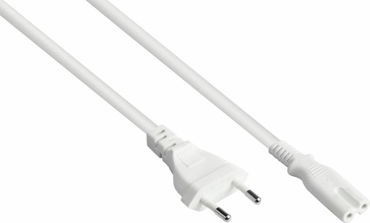 Actual product image Kabelmeister Euro mains cable Euro plug type C to stripped ends, white, 0.75 mm², 1.5 m (1.50 m)