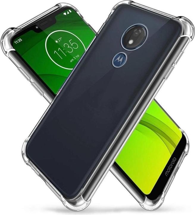 Actual product image Screenguard Motorola Moto G7 Power Crystal Soft Airbag Bumper (Motorola Moto G7 Power)